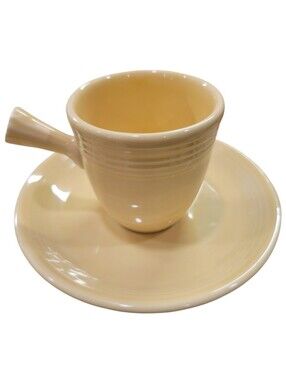 ☀️ Fiesta® Yellow Stick Handle Demitasse Cup & Saucer ☀️